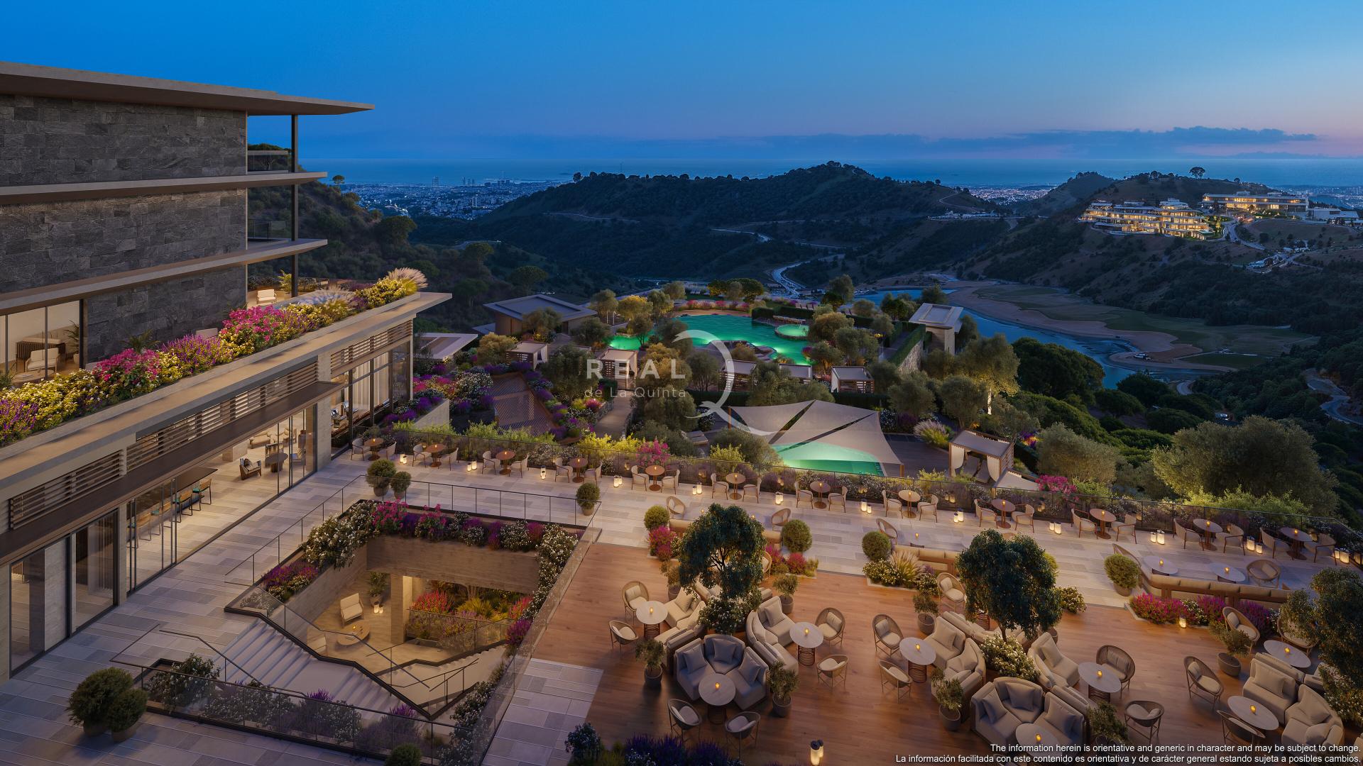 Hotel Views at Night - Angsana Real de La Quinta Hotel By Banyan Tree Group