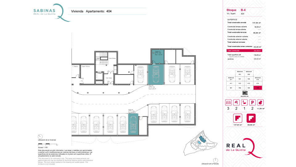 2 parking spaces and storage room