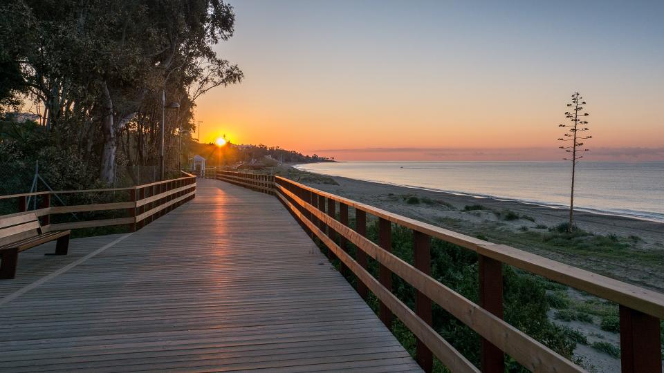 sunrise in marbella