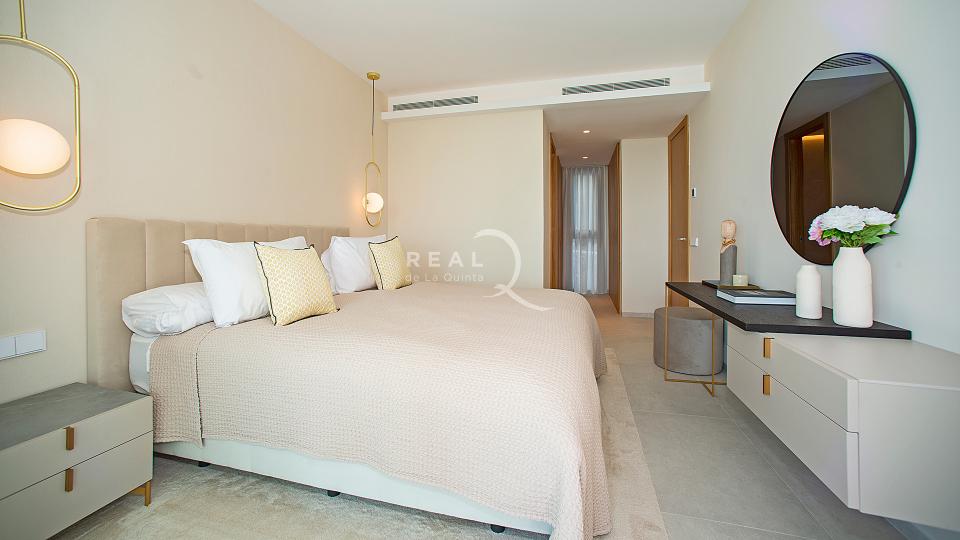 bedroom with mirror
