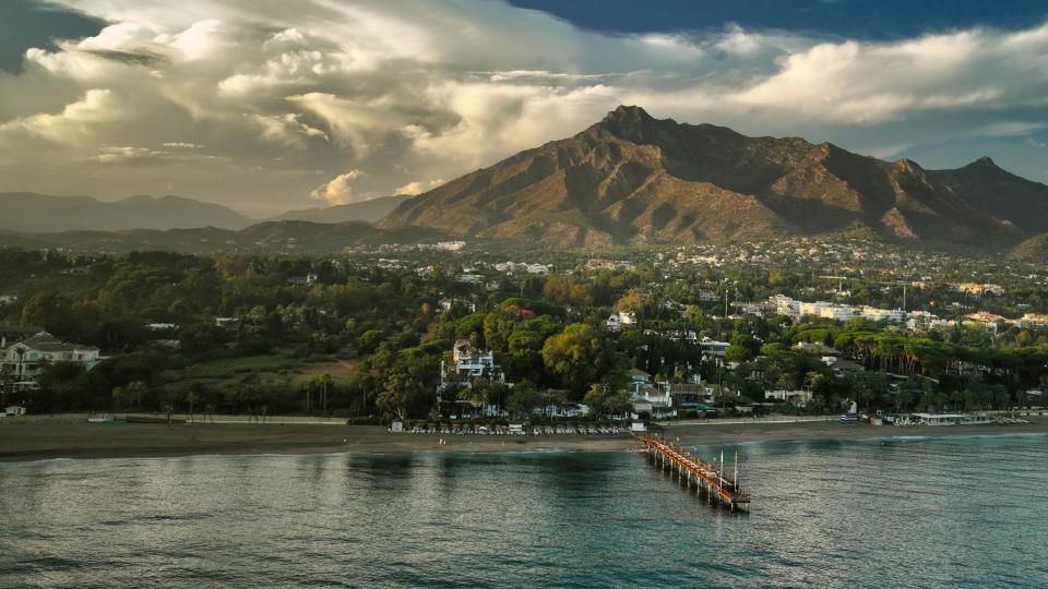 panoramic view of marbella