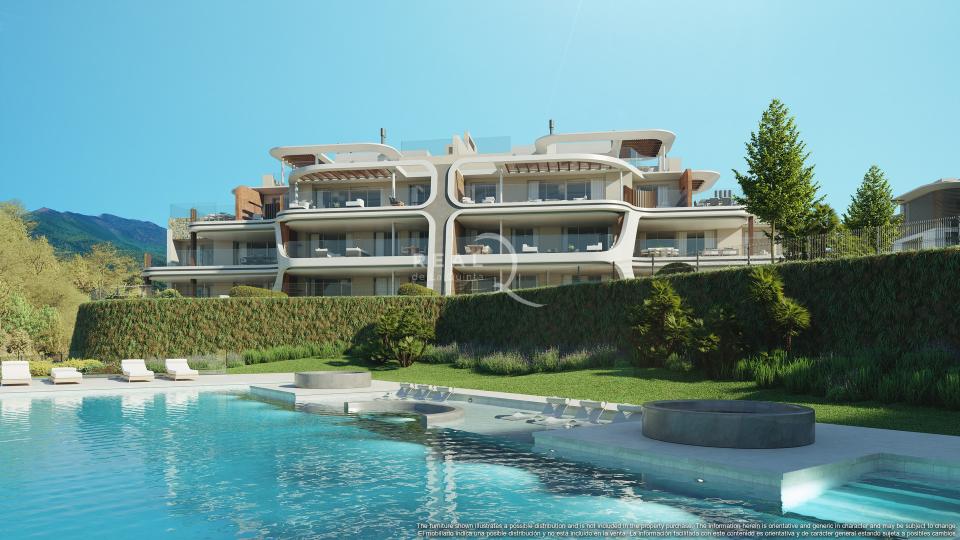 pool view of real de la quinta apartments