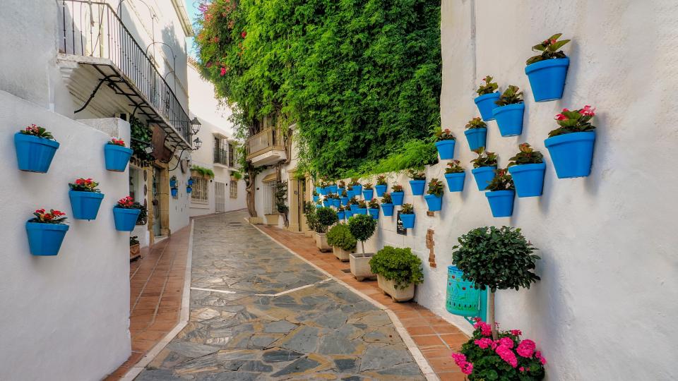 alleyway in the old town of marbella