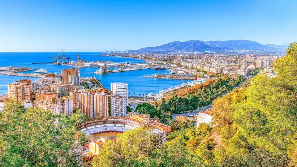 panoramic view of malaga