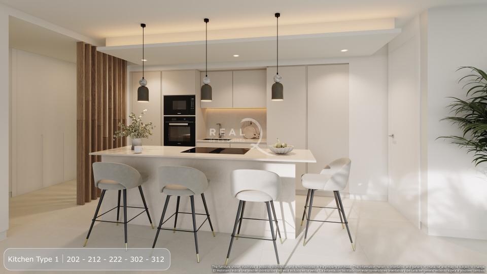living room render at Romero, Real de La Quinta