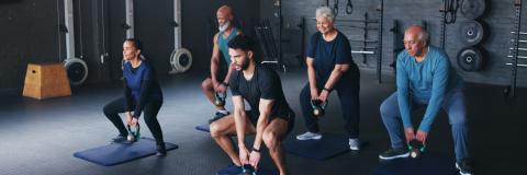 old people training