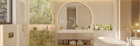 bathroom render at Mimosas, Real de La Quinta